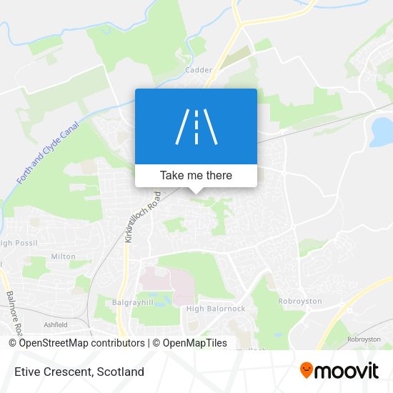 Etive Crescent map