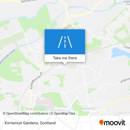 Kirriemuir Gardens map