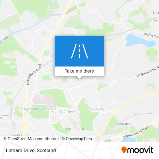 Letham Drive map