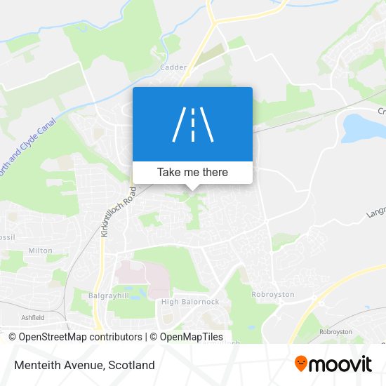 Menteith Avenue map