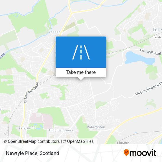Newtyle Place map
