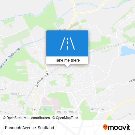 Rannoch Avenue map