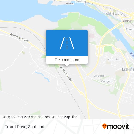 Teviot Drive map