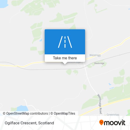 Ogilface Crescent map