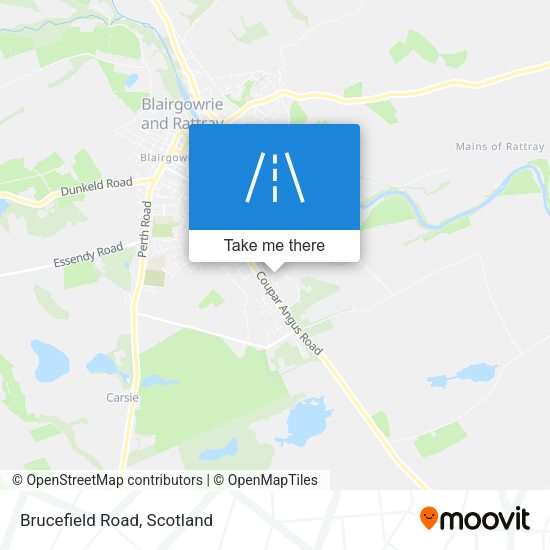 Brucefield Road map