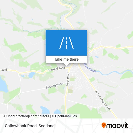 Gallowbank Road map
