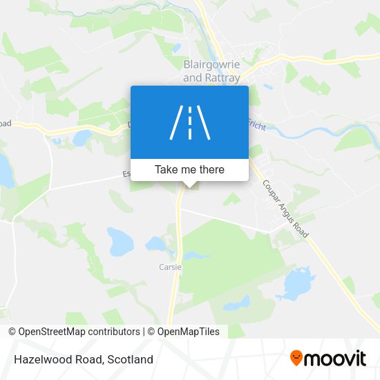 Hazelwood Road map