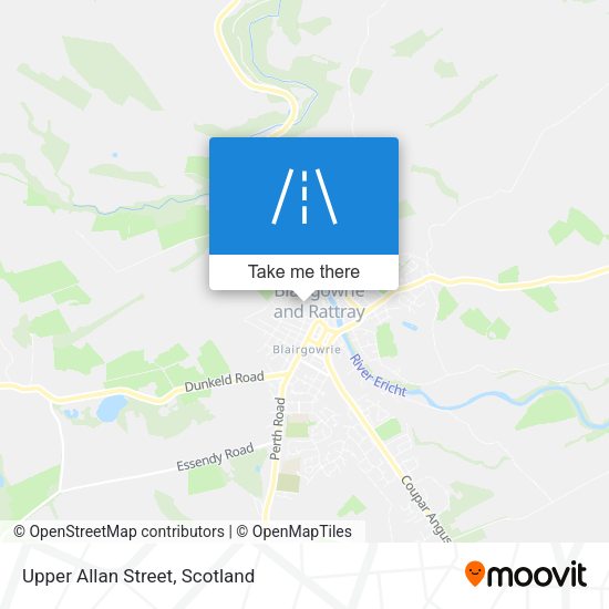 Upper Allan Street map
