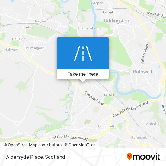 Aldersyde Place map