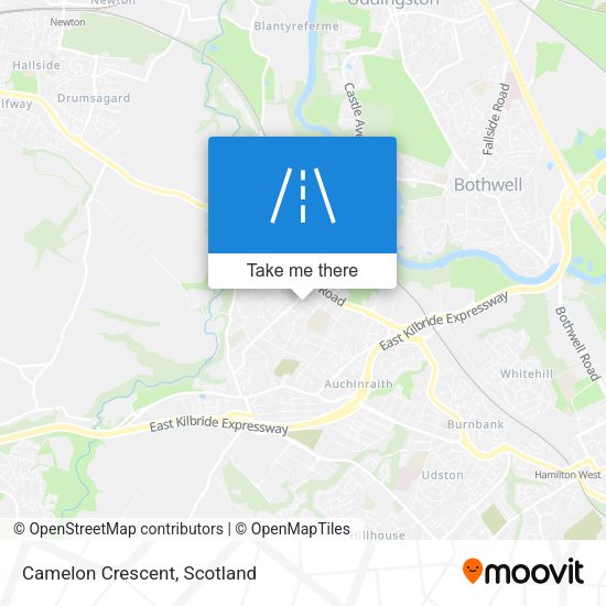 Camelon Crescent map