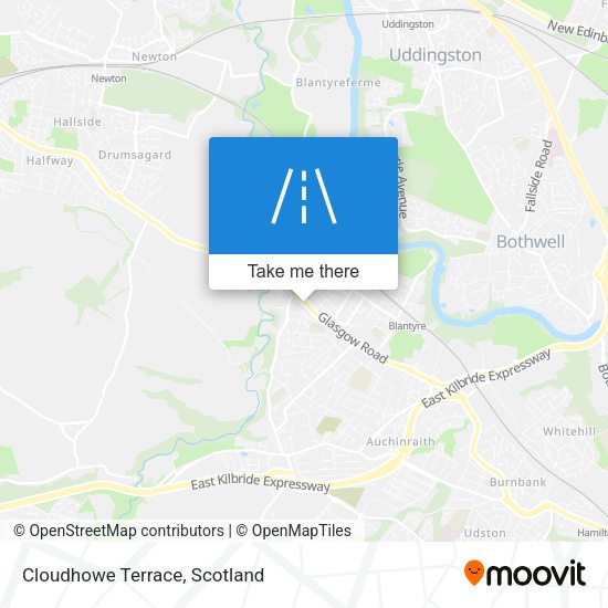 Cloudhowe Terrace map