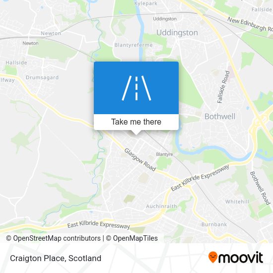 Craigton Place map