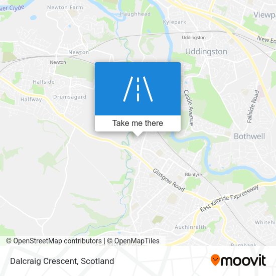 Dalcraig Crescent map