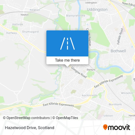 Hazelwood Drive map