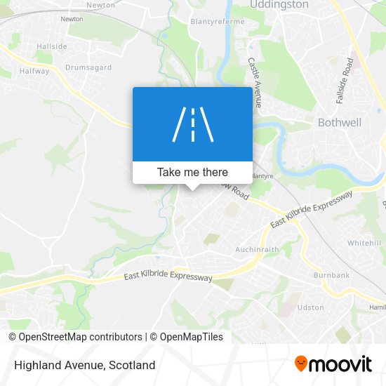 Highland Avenue map