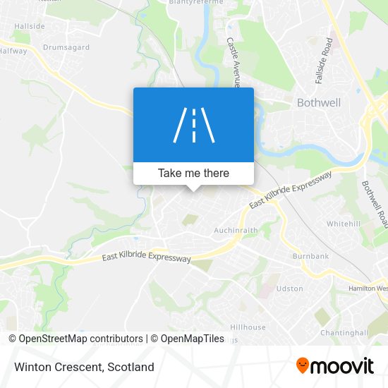Winton Crescent map