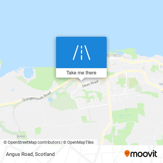 Angus Road map