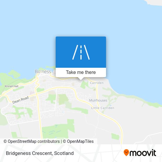 Bridgeness Crescent map