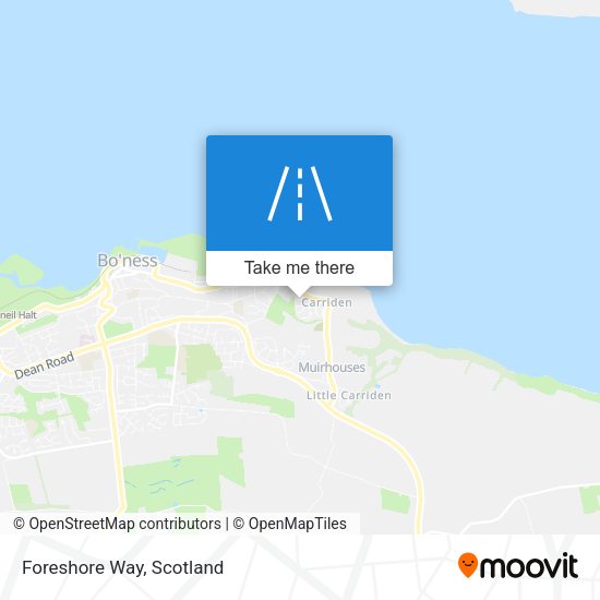 Foreshore Way map