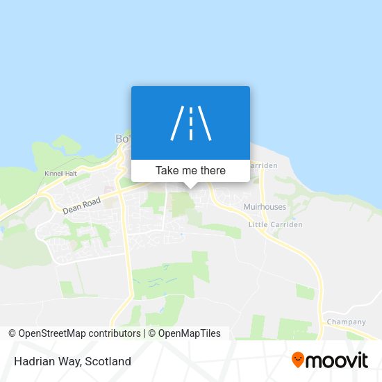 Hadrian Way map