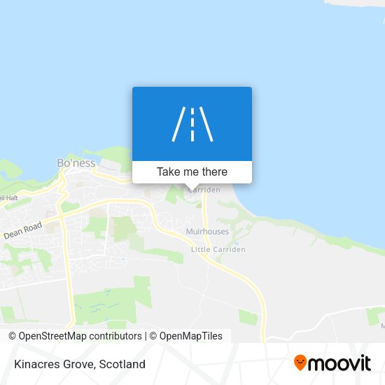 Kinacres Grove map