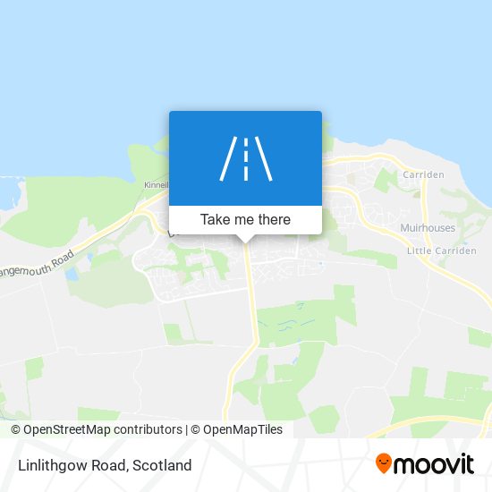 Linlithgow Road map