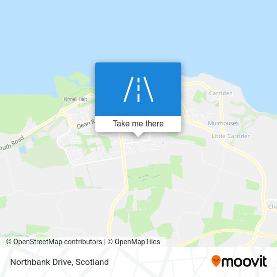 Northbank Drive map