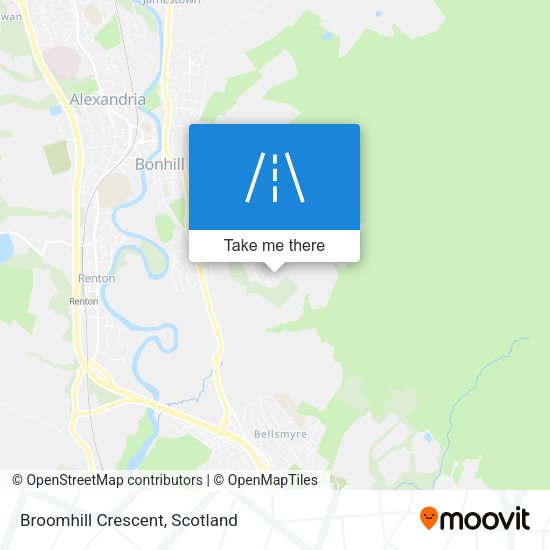 Broomhill Crescent map