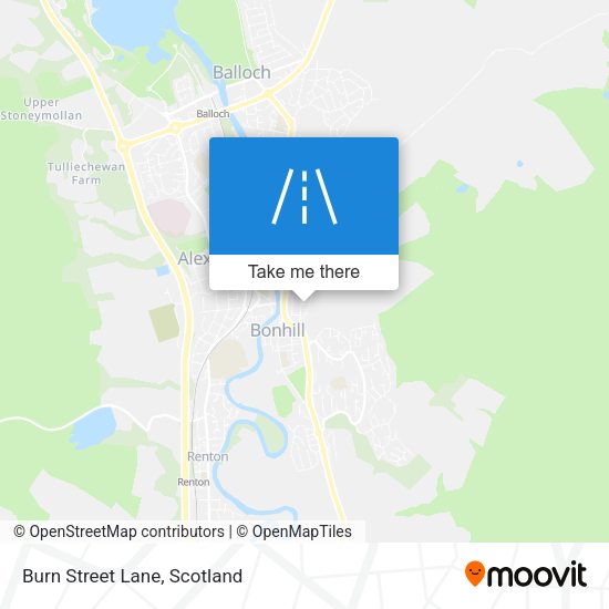 Burn Street Lane map