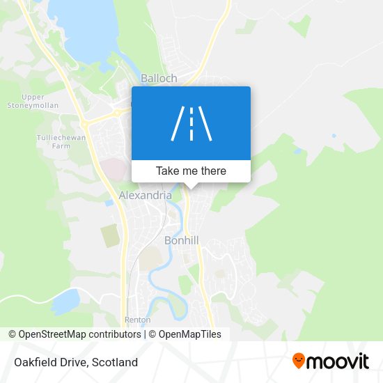Oakfield Drive map
