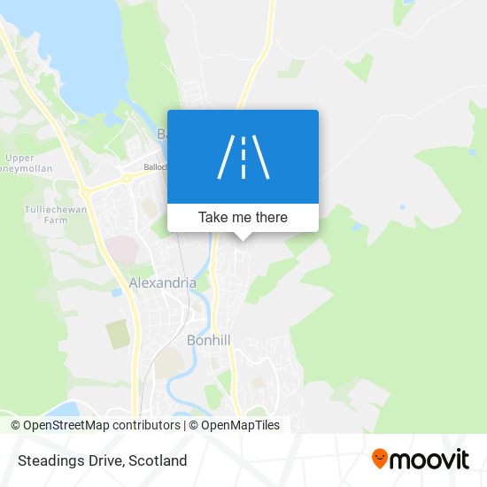 Steadings Drive map