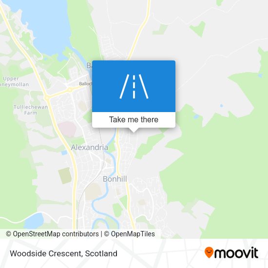 Woodside Crescent map
