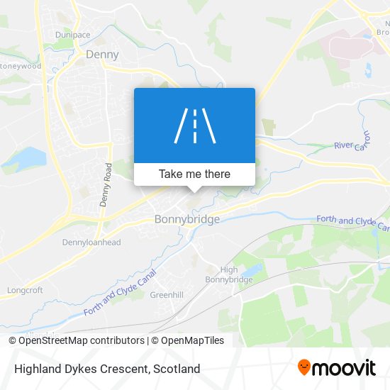 Highland Dykes Crescent map