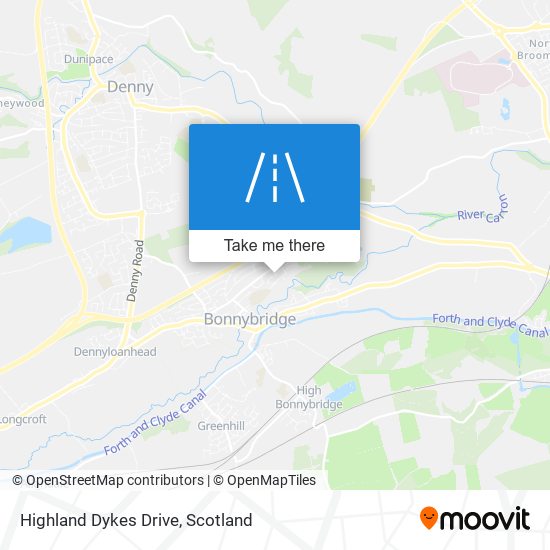 Highland Dykes Drive map