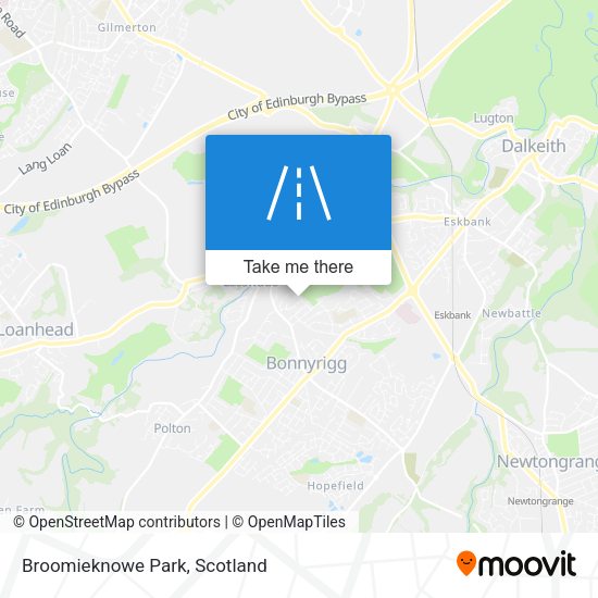 Broomieknowe Park map