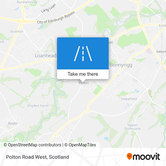Polton Road West map