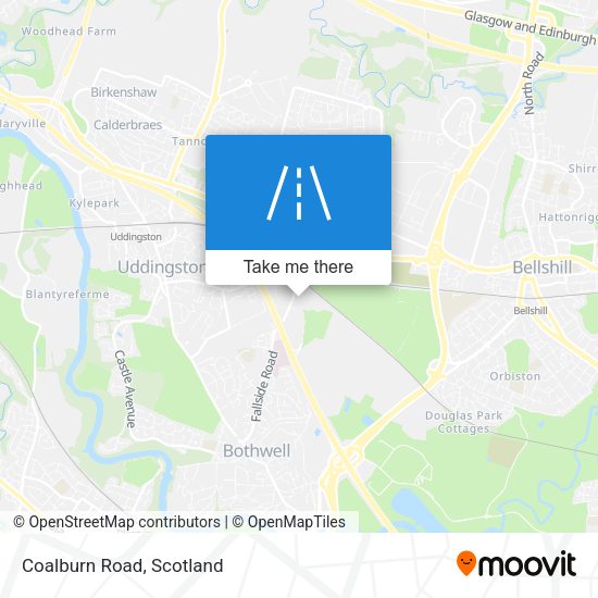 Coalburn Road map