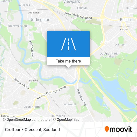 Croftbank Crescent map