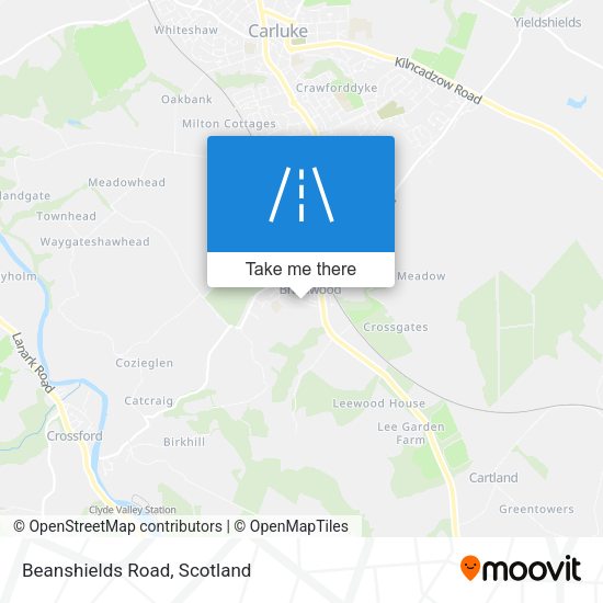 Beanshields Road map