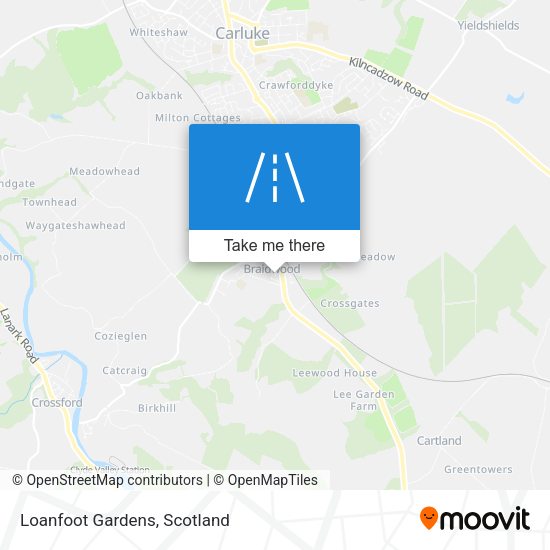Loanfoot Gardens map