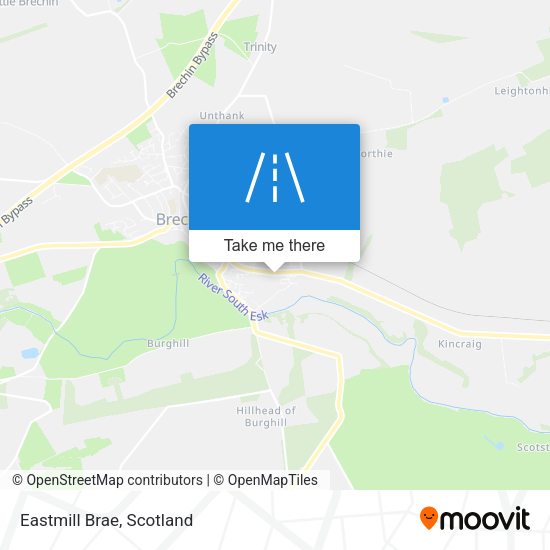 Eastmill Brae map