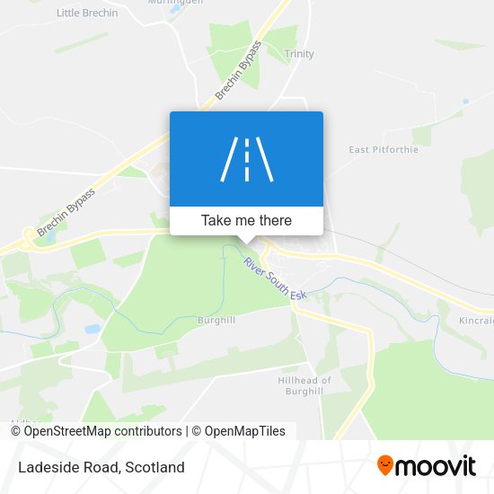 Ladeside Road map