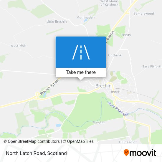 North Latch Road map