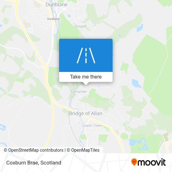 Coxburn Brae map