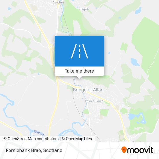 Ferniebank Brae map