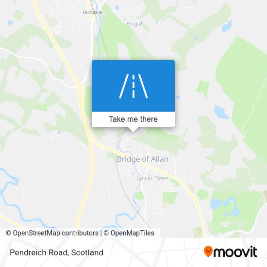 Pendreich Road map