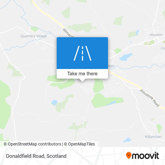 Donaldfield Road map