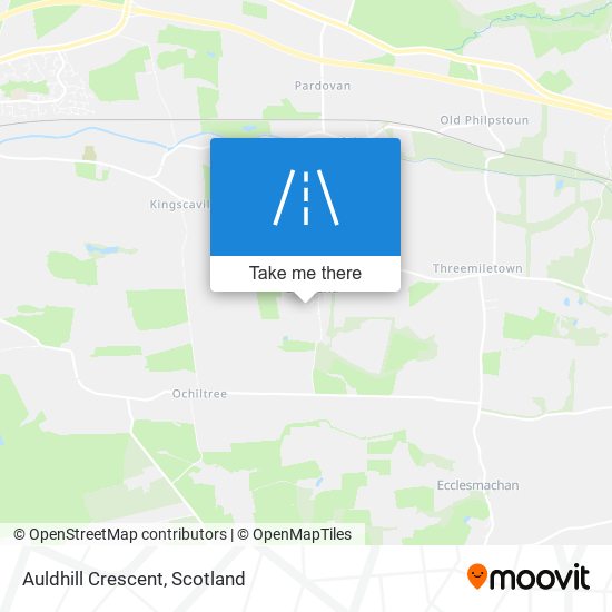Auldhill Crescent map