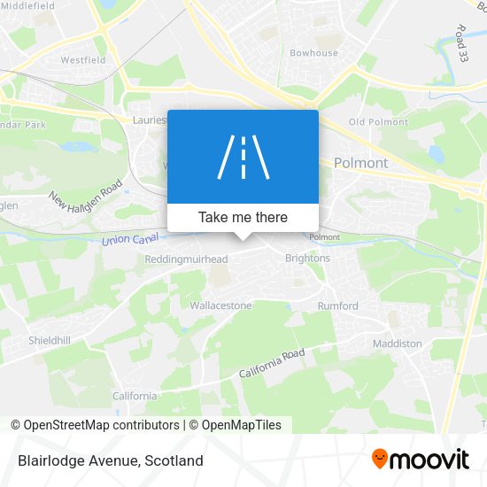 Blairlodge Avenue map