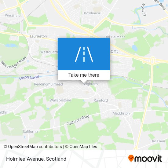 Holmlea Avenue map